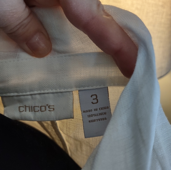 Chicos 100% Linen Blazer - Picture 3 of 3